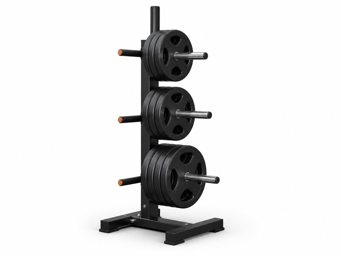 Vertical plate tree storage rack