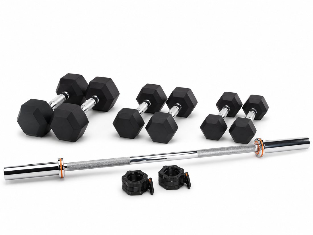 Rubber Hex Dumbbell Pair product photo